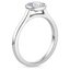 18KW Sapphire Luna Bezel Ring, smalltop view