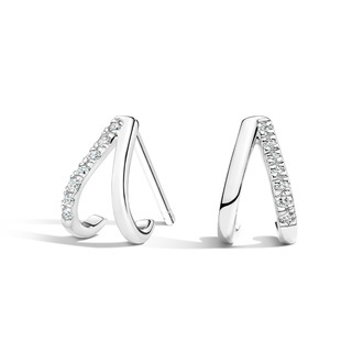 Zuri Diamond Huggie Earrings Image