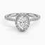 18K White Gold Waverly Halo Diamond Ring (1/2 ct. tw.), smalltop view