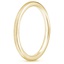 18K Yellow Gold Satin Petite Comfort Fit Wedding Ring, smallside view