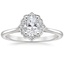 Platinum Coralie Diamond Ring, smalltop view