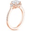 14K Rose Gold Luxe Aria Halo Diamond Ring (1/4 ct. tw.), smallside view