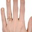 The Denna Ring, smallzoomed in top view on a hand