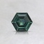 5.2mm Teal Hexagon Montana Sapphire