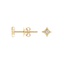 14K Yellow Gold Heritage Diamond Stud Earrings, smalladditional view 1