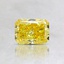 0.57 Ct. Fancy Vivid Yellow Radiant Lab Created Diamond