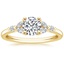 18K Yellow Gold Verbena Diamond Ring, smalltop view