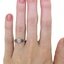 The Florinda Ring, smallzoomed in top view on a hand