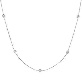 Bezel Strand 18 in. Diamond Necklace (2/3 ct. tw)