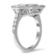 Vintage Inspired Filigree Halo Diamond Ring, smallview