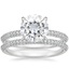 18KW Moissanite Valencia Diamond Bridal Set (5/8 ct. tw.), smalltop view
