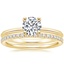 18K Yellow Gold Freya Ring with Ballad Diamond Ring (1/6 ct. tw.)