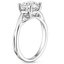 18KW Moissanite Grace Twist Solitaire Ring, smalltop view