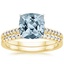 18KY Aquamarine Sonora Diamond Bridal Set (1/4 ct. tw.), smalltop view