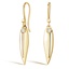 Eucalyptus Diamond Earrings in 18K Yellow Gold