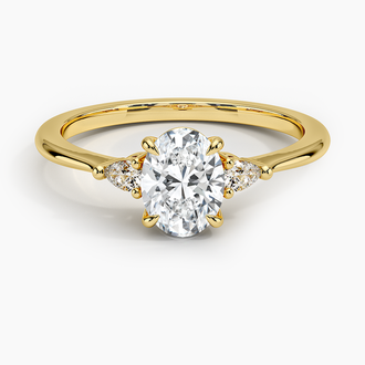 Aria Three Stone Diamond Ring - Brilliant Earth
