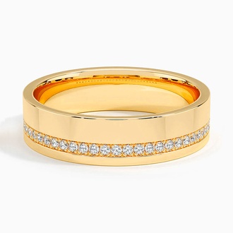 Austin Diamond 5.5mm Wedding Ring (1/5 ct. tw.) in 18K Yellow Gold