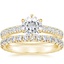 18KY Moissanite Luxe Sienna Diamond Bridal Set (1 1/8 ct. tw.), smalltop view