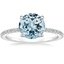 18KW Aquamarine Demi Diamond Ring (1/3 ct. tw.), smalltop view
