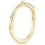 18K Yellow Gold Willow Contoured Diamond Ring (1/10 ct. tw.), smallside view