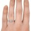The Karsyn Ring, smallzoomed in top view on a hand