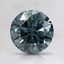 1.24 Ct. Fancy Dark Blue Round Lab Created Diamond
