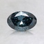 0.55 Ct. Fancy Dark Greenish Blue Oval Lab Created Diamond