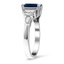 Geometric Baguette Sapphire and Diamond Ring, smallview
