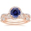 14KR Sapphire Luxe Willow Halo Diamond Bridal Set (5/8 ct. tw.), smalltop view