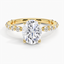 Yellow Gold Moissanite Luxe Marseille Diamond Ring
