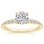 18K Yellow Gold Addison Diamond Ring, smalltop view