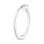 18K White Gold Nadia Contoured Diamond Ring, smallside view