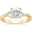 18KY Moissanite Chamise Diamond Ring (1/15 ct. tw.), smalltop view