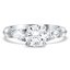Custom Round and Pear-Shaped Three Stone Diamond Engagement Ring