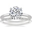 Platinum Secret Halo Diamond Ring with Whisper Diamond Ring (1/10 ct. tw.)