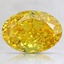 2.12 Ct. Fancy Vivid Orangy Yellow Oval Lab Created Diamond