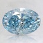 1.59 Ct. Fancy Vivid Blue Oval Lab Created Diamond