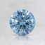 0.73 Ct. Fancy Intense Blue Round Lab Created Diamond