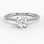 Platinum Ballad Diamond Ring (1/8 ct. tw.), smalltop view