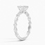 18KW Aquamarine Luxe Versailles Diamond Ring (1/2 ct. tw.), smalltop view