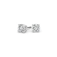 3 diamond stud earrings