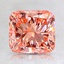 2.35 Ct. Fancy Intense Orangy Pink Cushion Lab Created Diamond