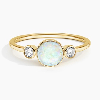 Cassiopeia Opal and Diamond Ring - Brilliant Earth
