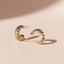 14K Yellow Gold Vermeil Padma Hoop Earrings, smalladditional view 2