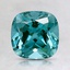 7mm Teal Cushion Lab Grown Spinel