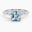 Aquamarine Marseille Diamond Ring (1/4 ct. tw.) in Platinum