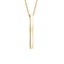 14K Yellow Gold Engravable Vertical Bar Pendant, smalladditional view 2