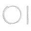 18K White Gold Shared Prong Diamond Hoop Earrings (1/2 ct. tw.), smalladditional view 1