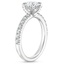 18K White Gold Petite Olympia Diamond Ring, smallside view