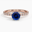 Rose Gold Sapphire Constance Diamond Ring (1/3 ct. tw.)